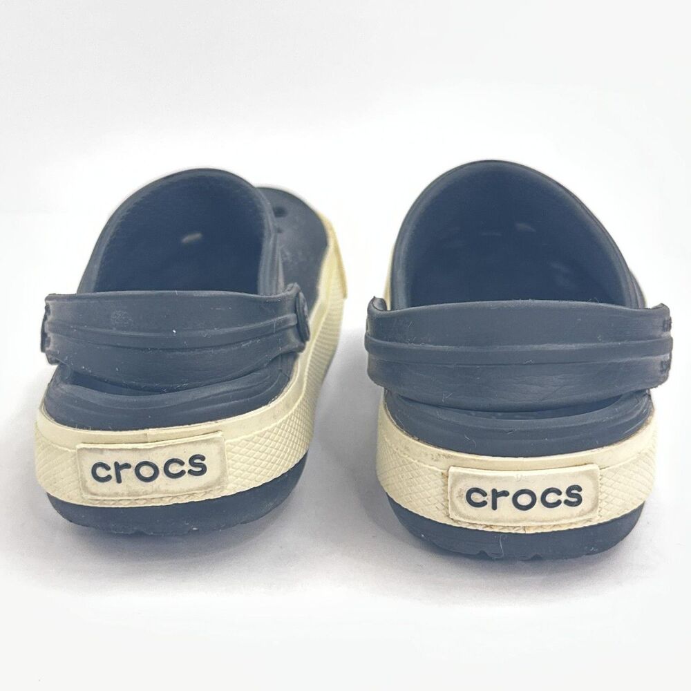 Crocs Crocband Clogs Kids Size 6 7 Navy Slip On Sandals Casual Comfort - Picture 5 of 10